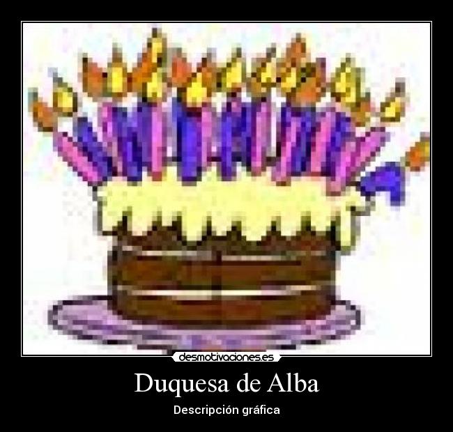 Duquesa de Alba - Descripción gráfica