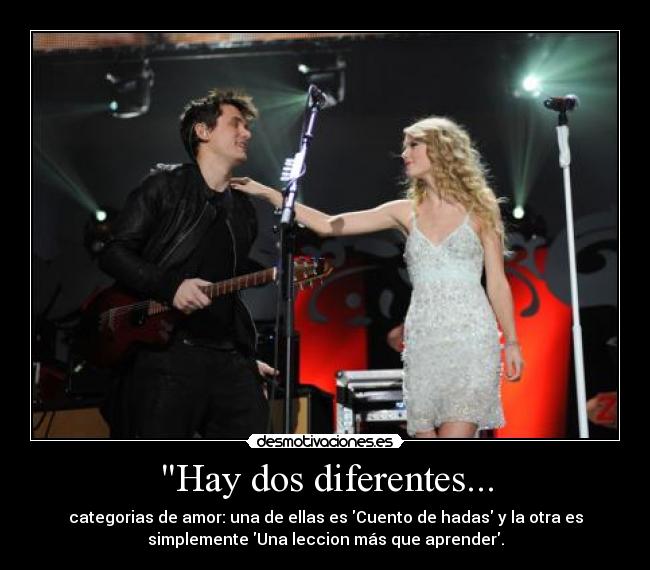 Hay dos diferentes... - categorias de amor: una de ellas es Cuento de hadas y la otra es
simplemente Una leccion más que aprender.