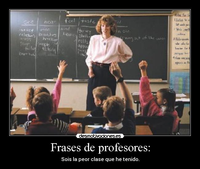 Frases de profesores: - 