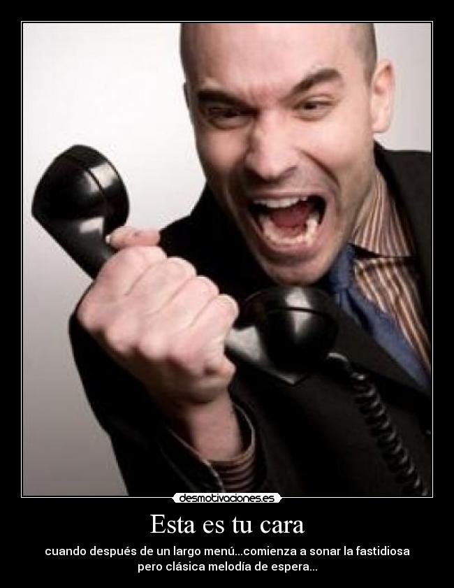 carteles esta cara telefono melodia desesperacion enojo desmotivaciones