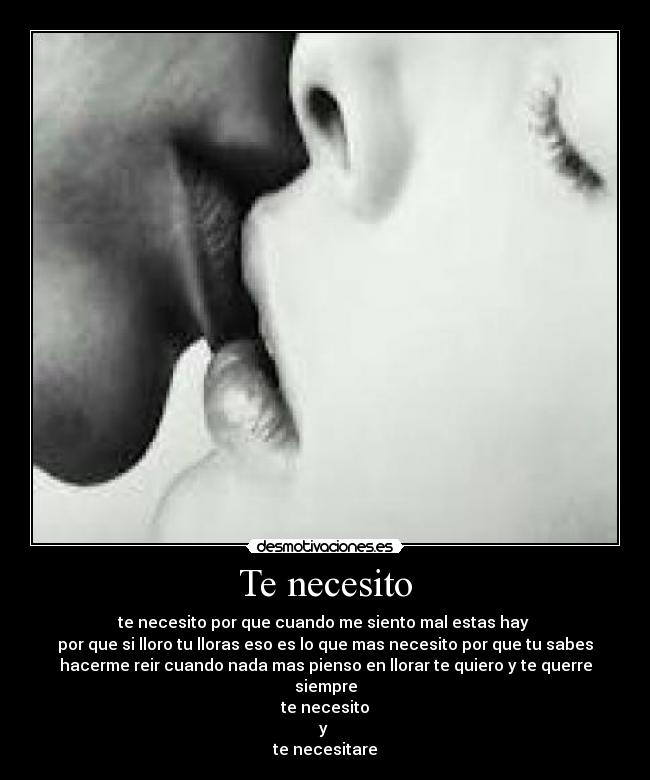 Te necesito - 