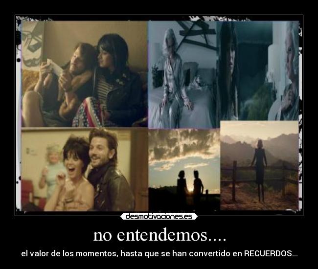 no entendemos.... -