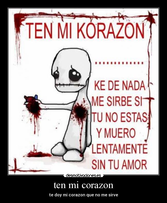 carteles corazon doy corazon desmotivaciones