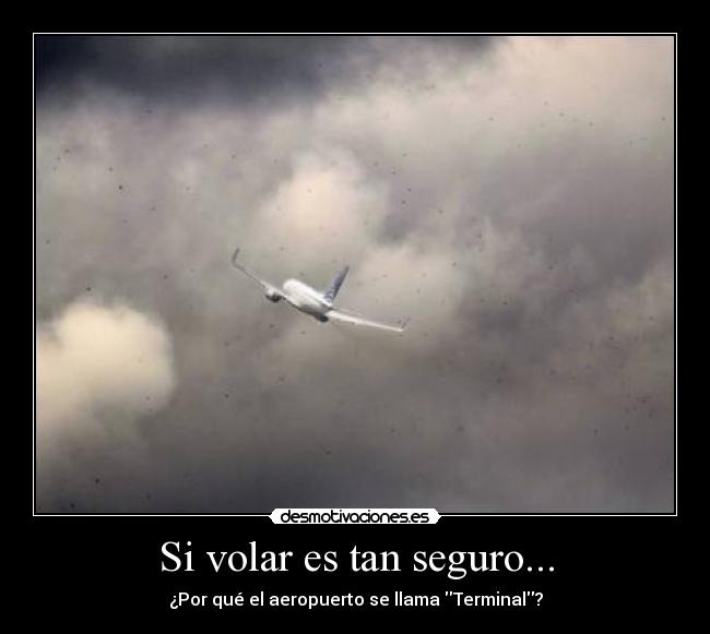 Si volar es tan seguro... -