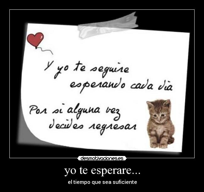 yo te esperare... - 