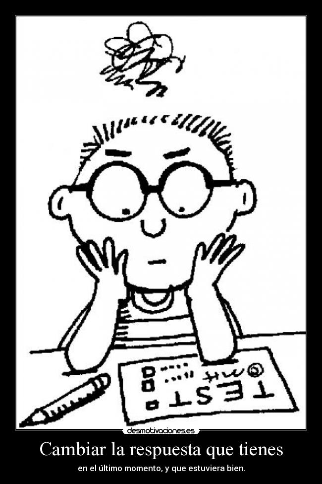 Cambiar la respuesta que tienes - 