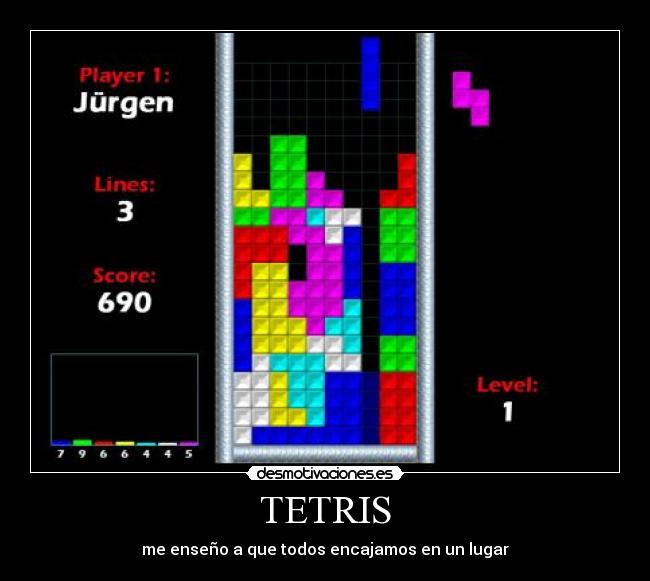 carteles tetris desmotivaciones
