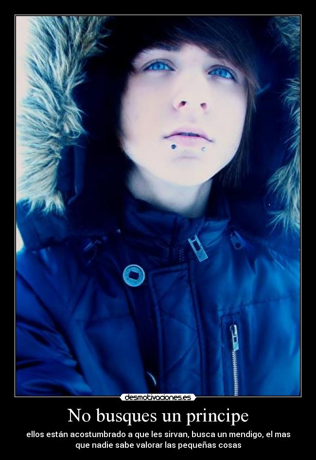 No busques un principe - ellos están acostumbrado a que les sirvan, busca un mendigo, el mas
que nadie sabe valorar las pequeñas cosas