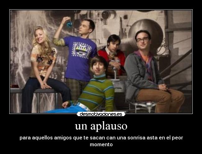 un aplauso -