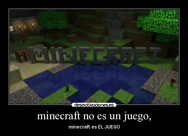 carteles minecraft desmotivaciones