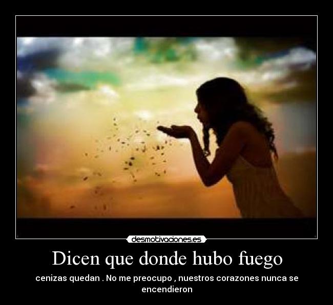 Dicen que donde hubo fuego - 