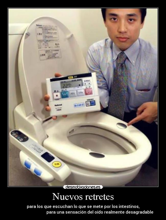 carteles retrete intestinos oido desagradable desmotivaciones
