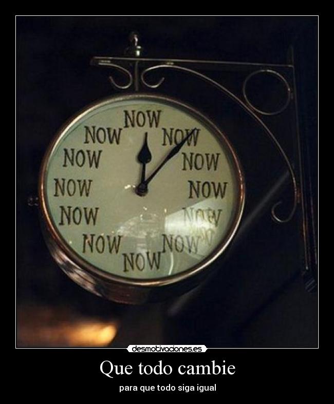 Que todo cambie -