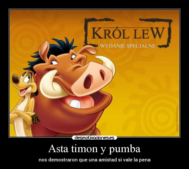 Asta timon y pumba -