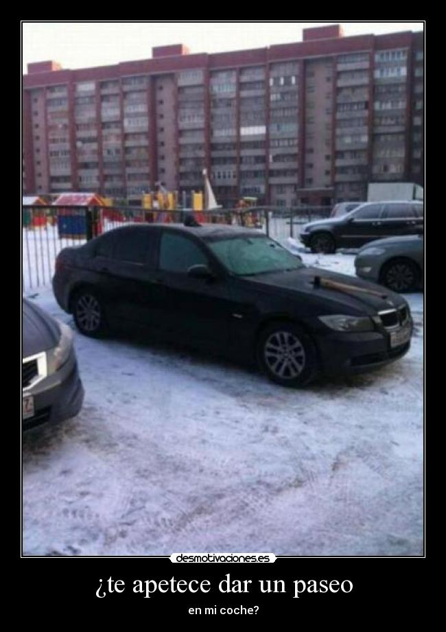 ¿te apetece dar un paseo - en mi coche?
