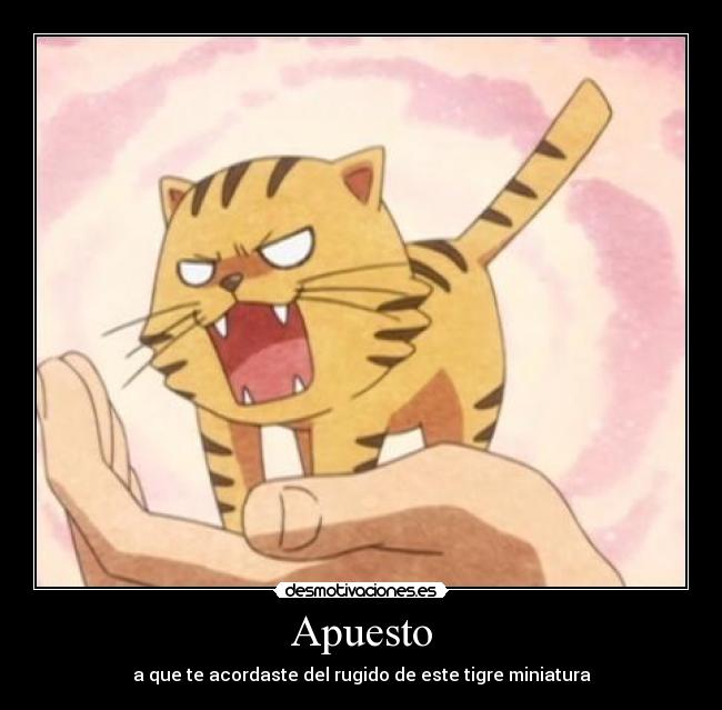 carteles tigre anime desmotivaciones