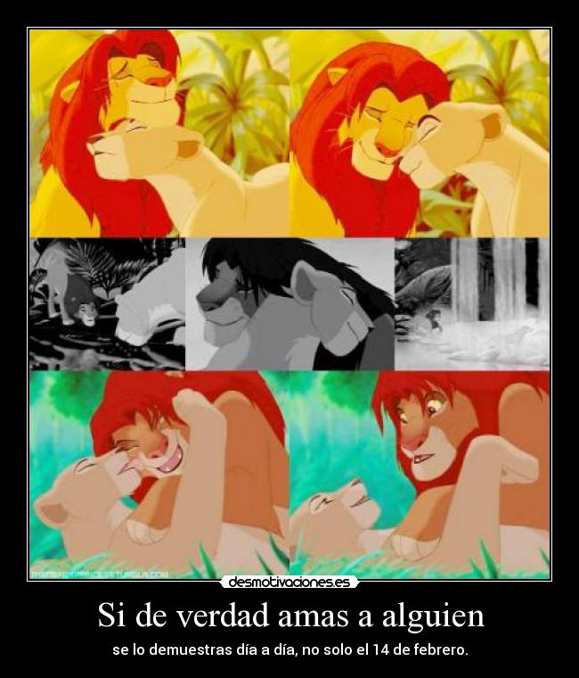 Si de verdad amas a alguien -