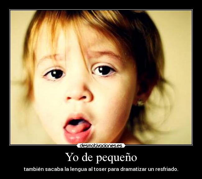 Yo de pequeño -