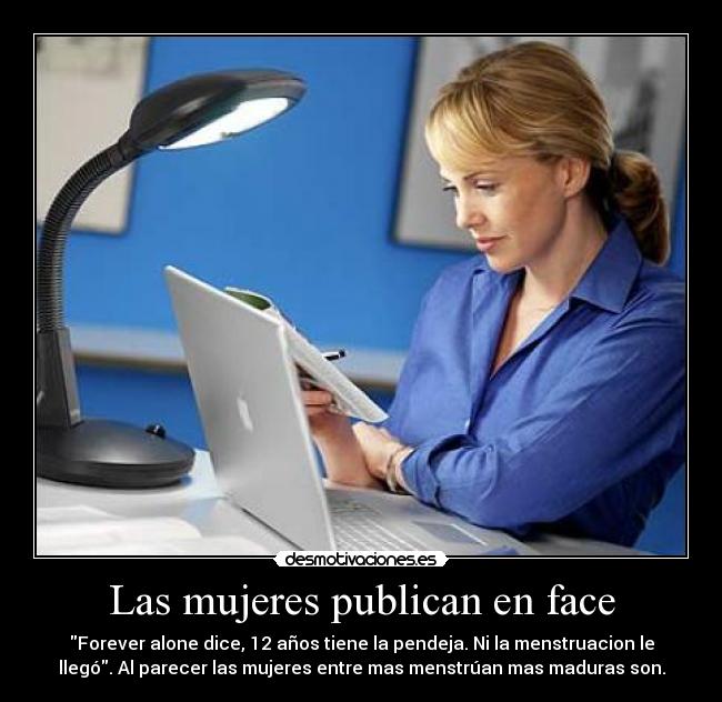 Las mujeres publican en face -