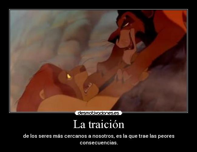 La traición -