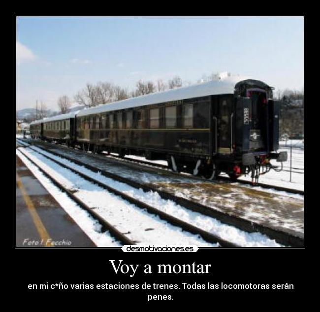 Voy a montar -