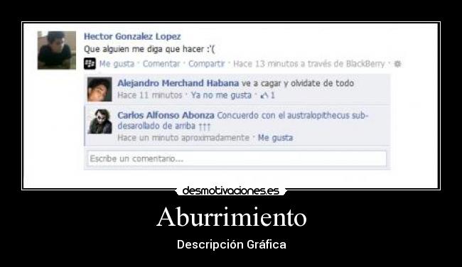 Aburrimiento - Descripción Gráfica