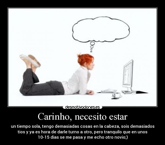 Carinho, necesito estar - 