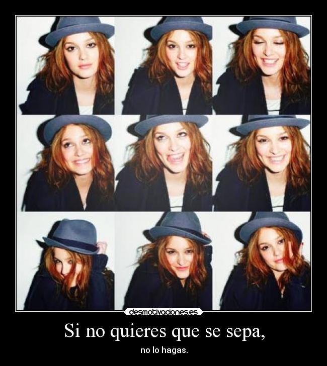 Si no quieres que se sepa, - 