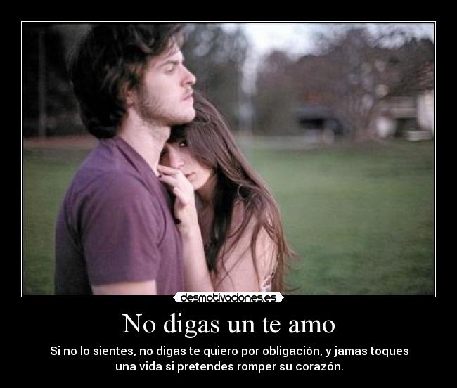 No digas un te amo -