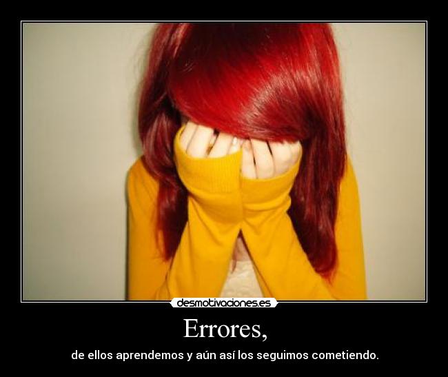 Errores, -