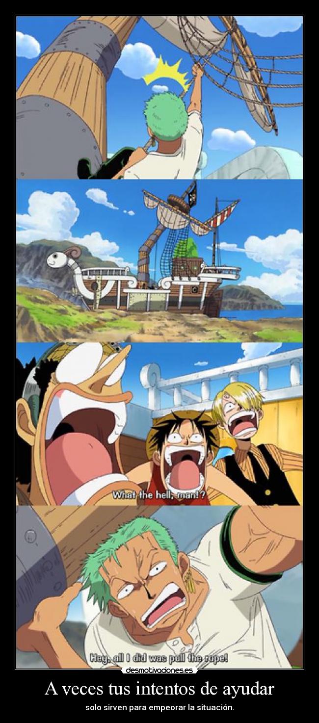 A veces tus intentos de ayudar - 