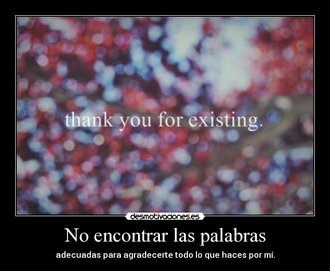 No encontrar las palabras -