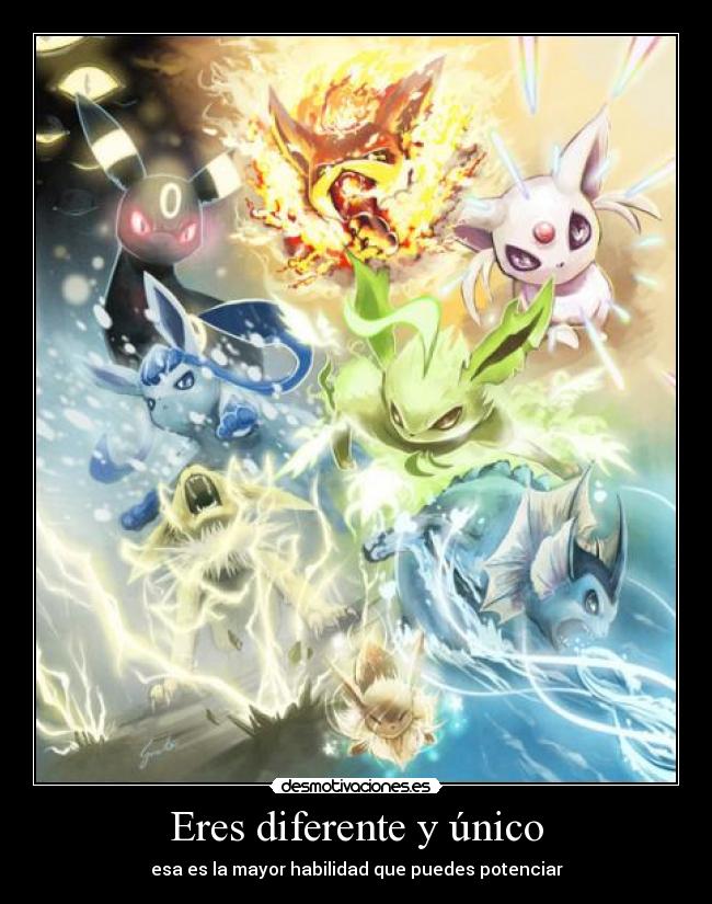 Eres diferente y único -