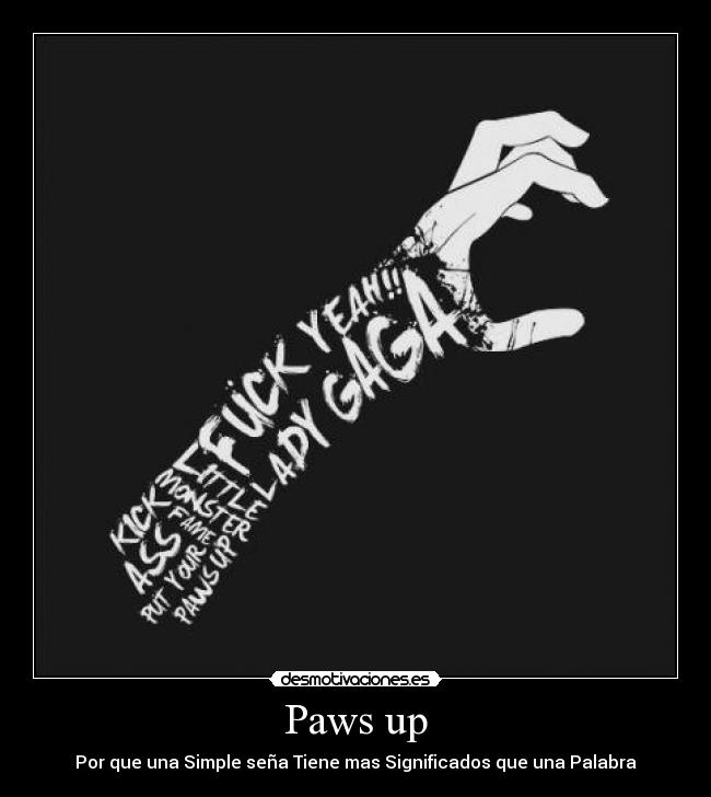 Paws up -