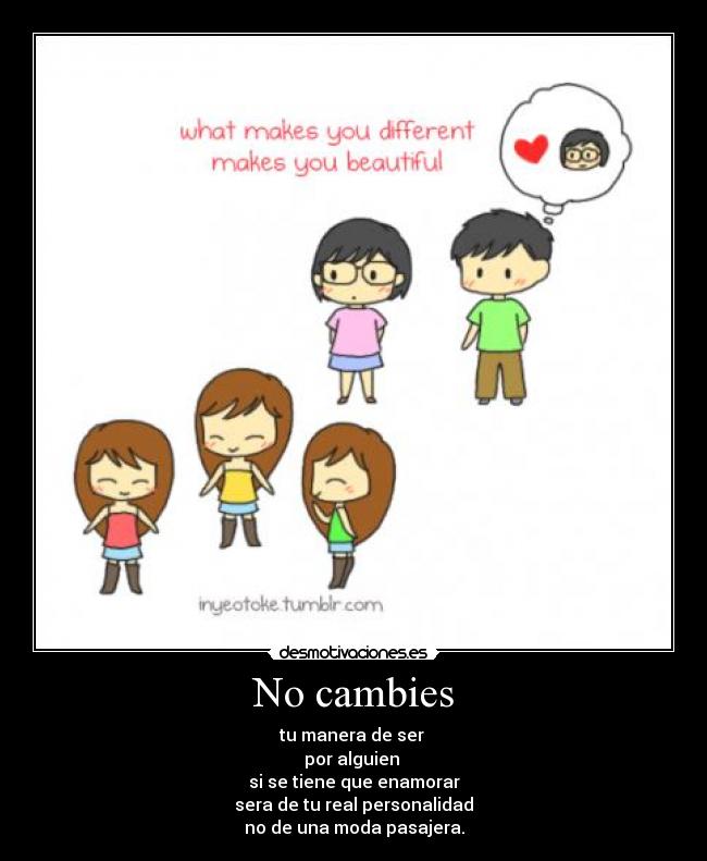 No cambies - 