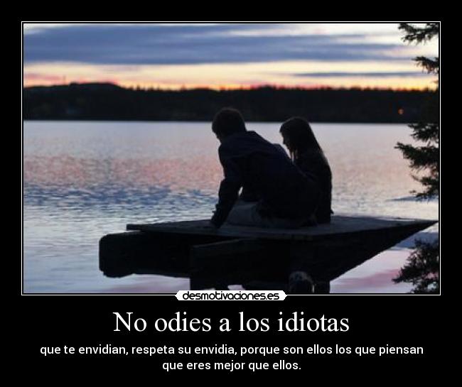 No odies a los idiotas -