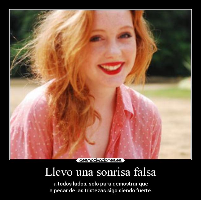 Llevo una sonrisa falsa - 