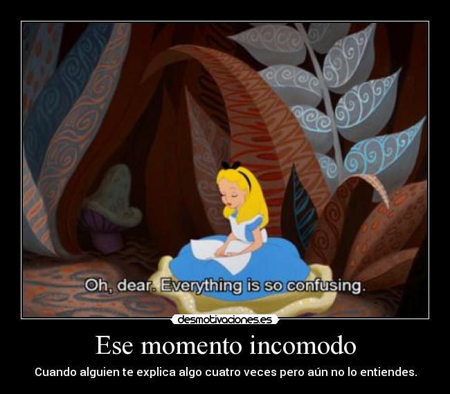 Ese momento incomodo -