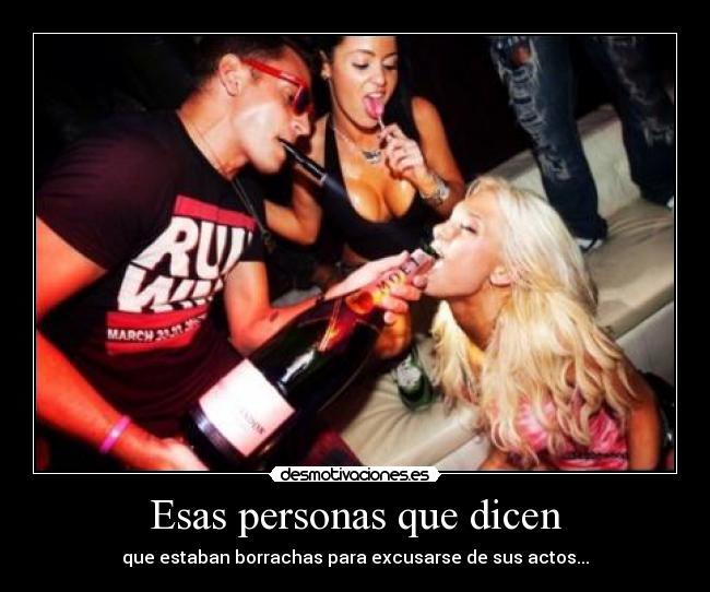 Esas personas que dicen -