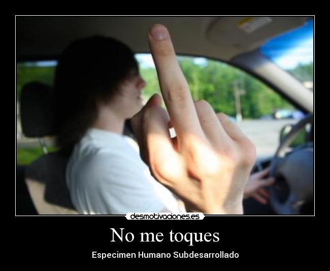 carteles toques humano pendejo estupido joder jodete alejate desmotivaciones