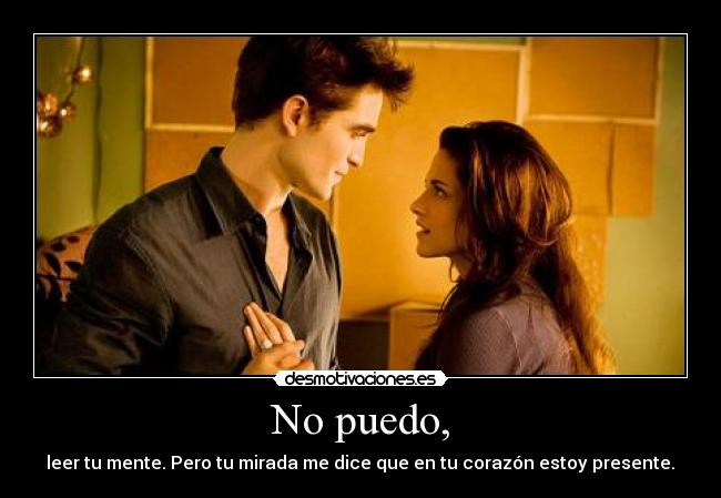 No puedo, -