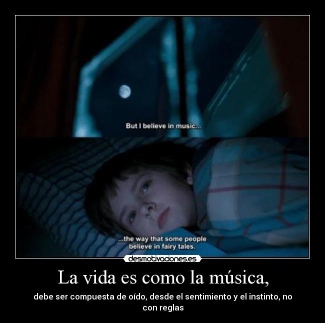 carteles vida musica august rush vida como musica desmotivaciones
