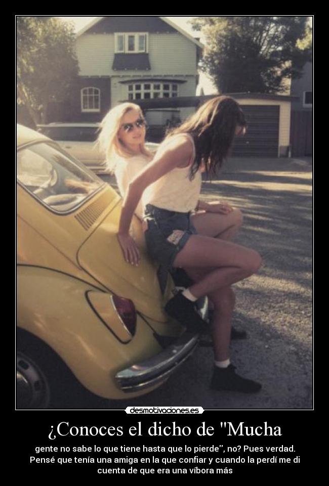 ¿Conoces el dicho de Mucha -