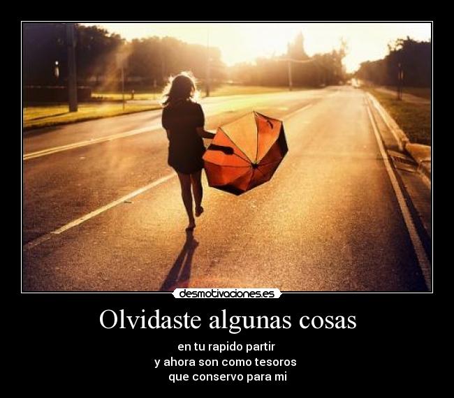 Olvidaste algunas cosas - 