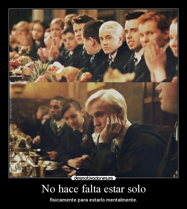 No hace falta estar solo -