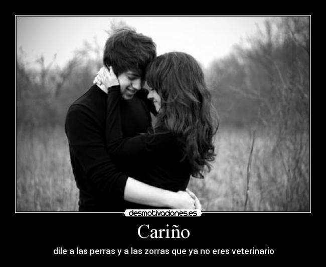 Cariño - dile a las perras y a las zorras que ya no eres veterinario