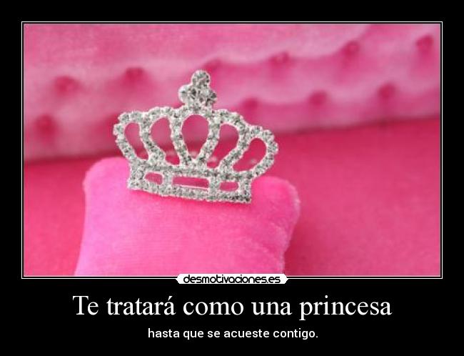 Te tratará como una princesa - 