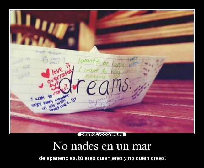 No nades en un mar - 