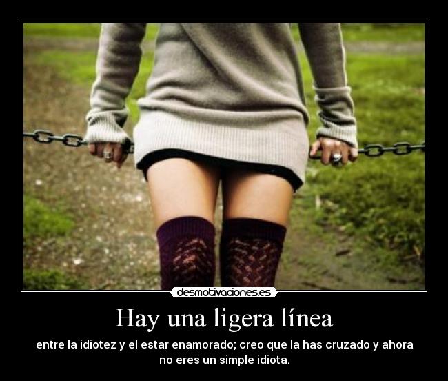 Hay una ligera línea -