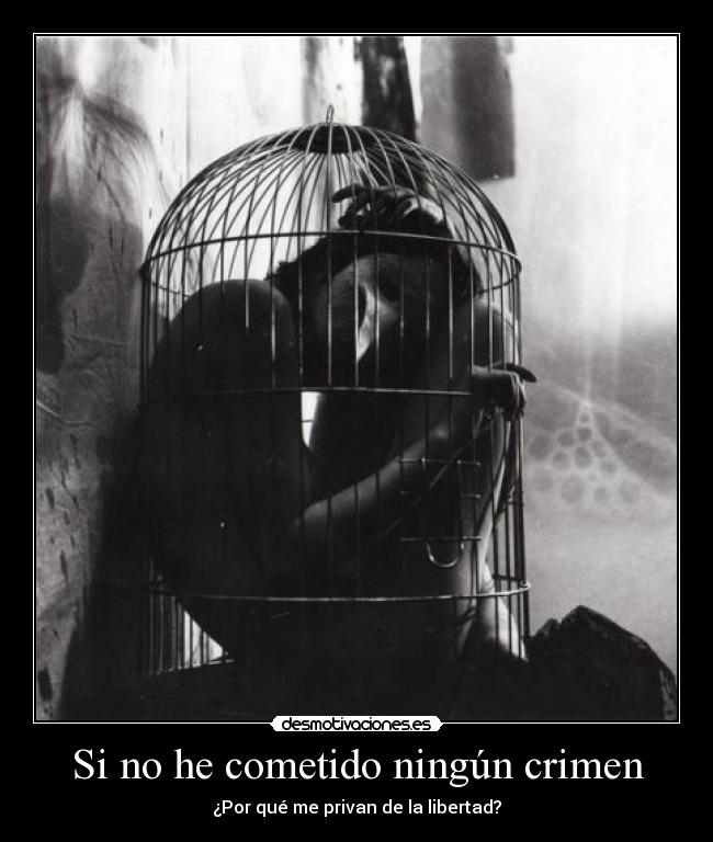 carteles libertad privar jaula encerrado desmotivaciones